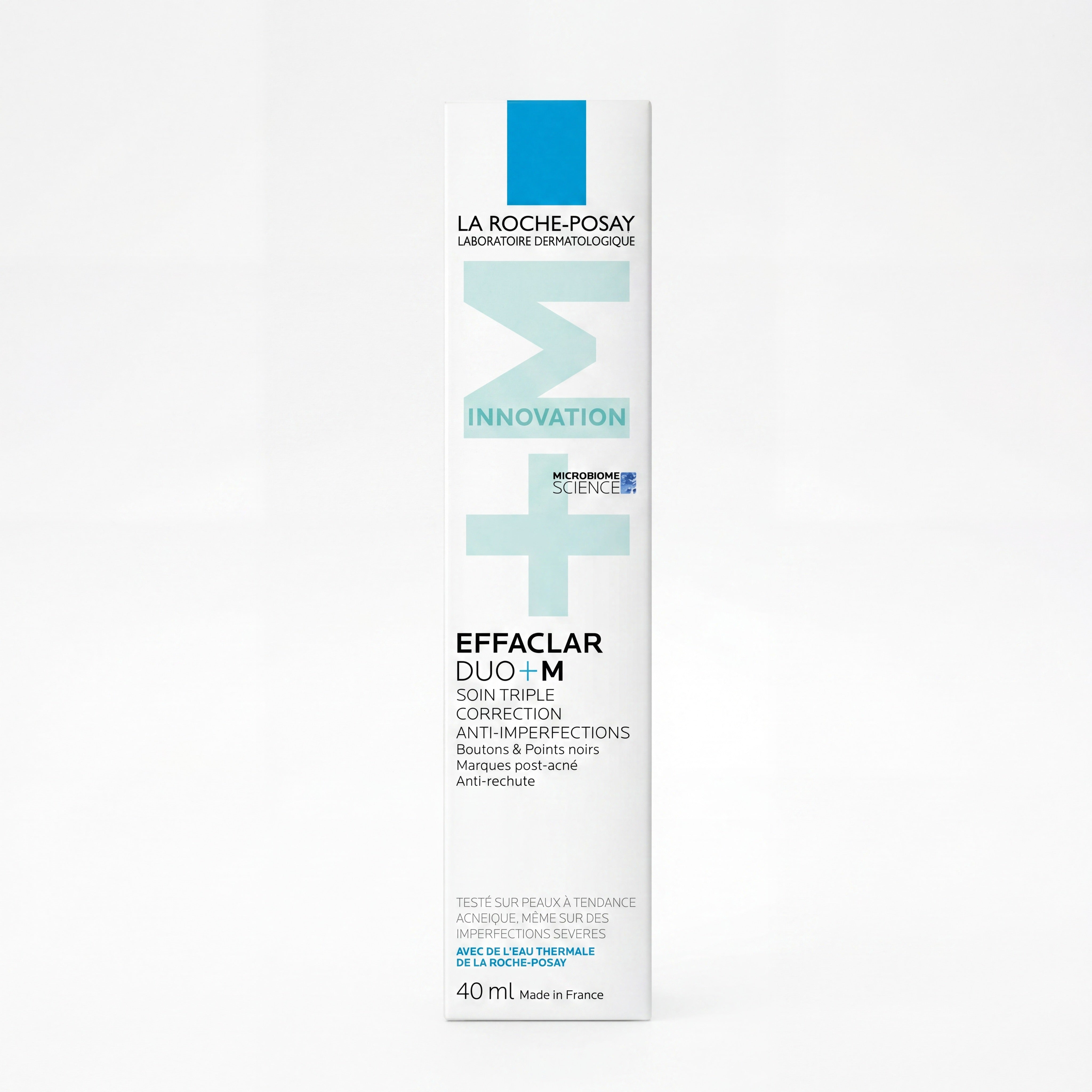 La Roche-Posay Effaclar Duo+M 40 ml – front view of box packaging