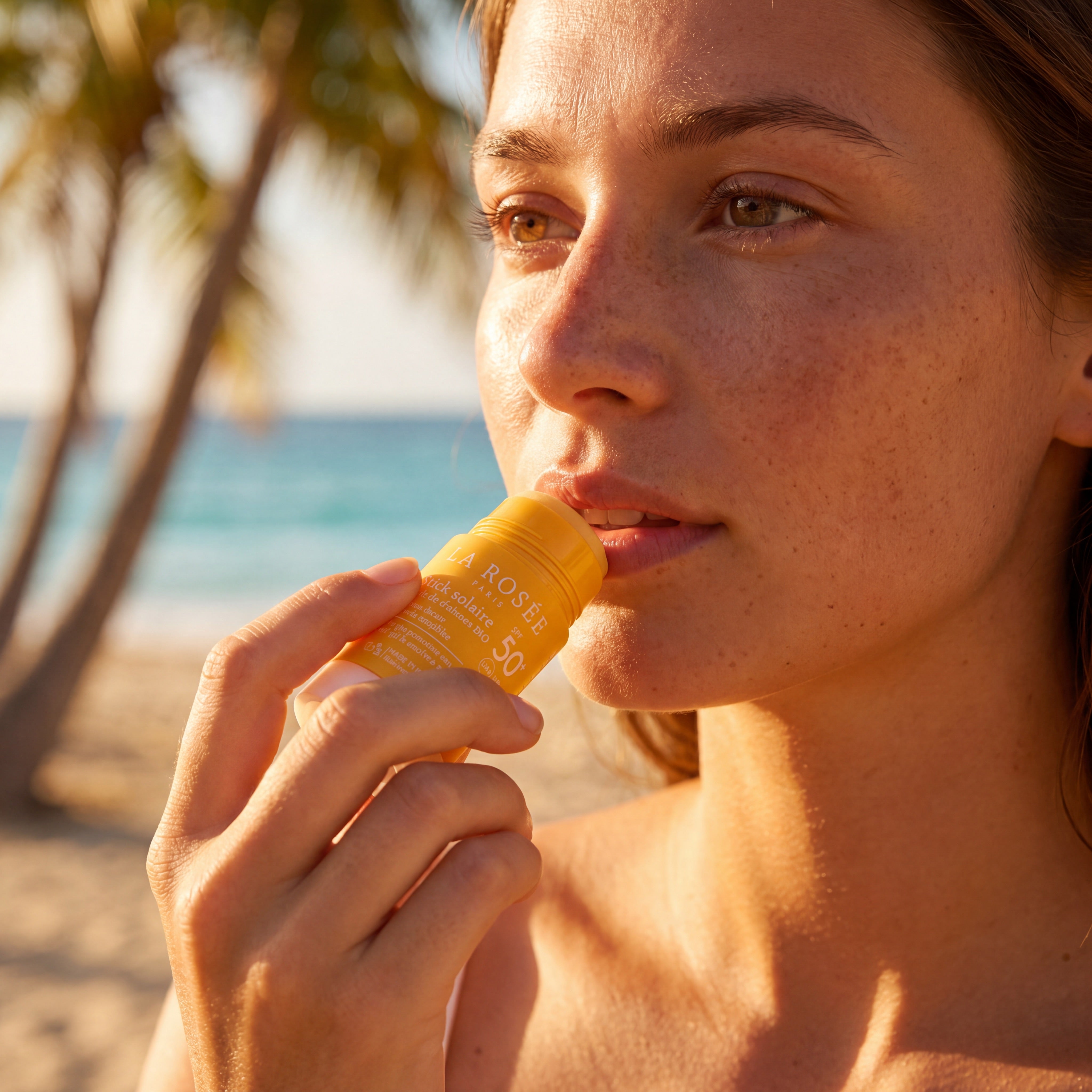 La Rosée SPF 50+ Sun Stick – Lip Application