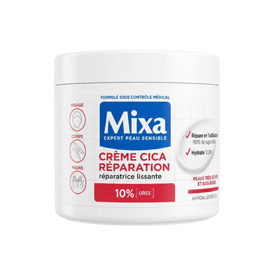 Mixa Cica Repair Cream 10% Urea for Very Dry Rough Skin 400ml