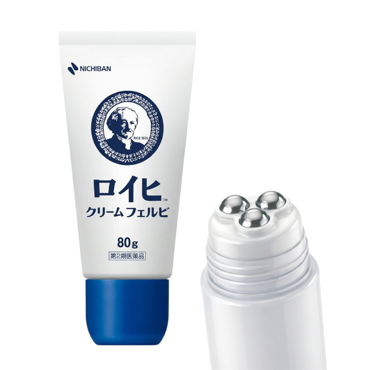 Nichiban Roihi Cream Felbi 80g – Roll-On Applicator