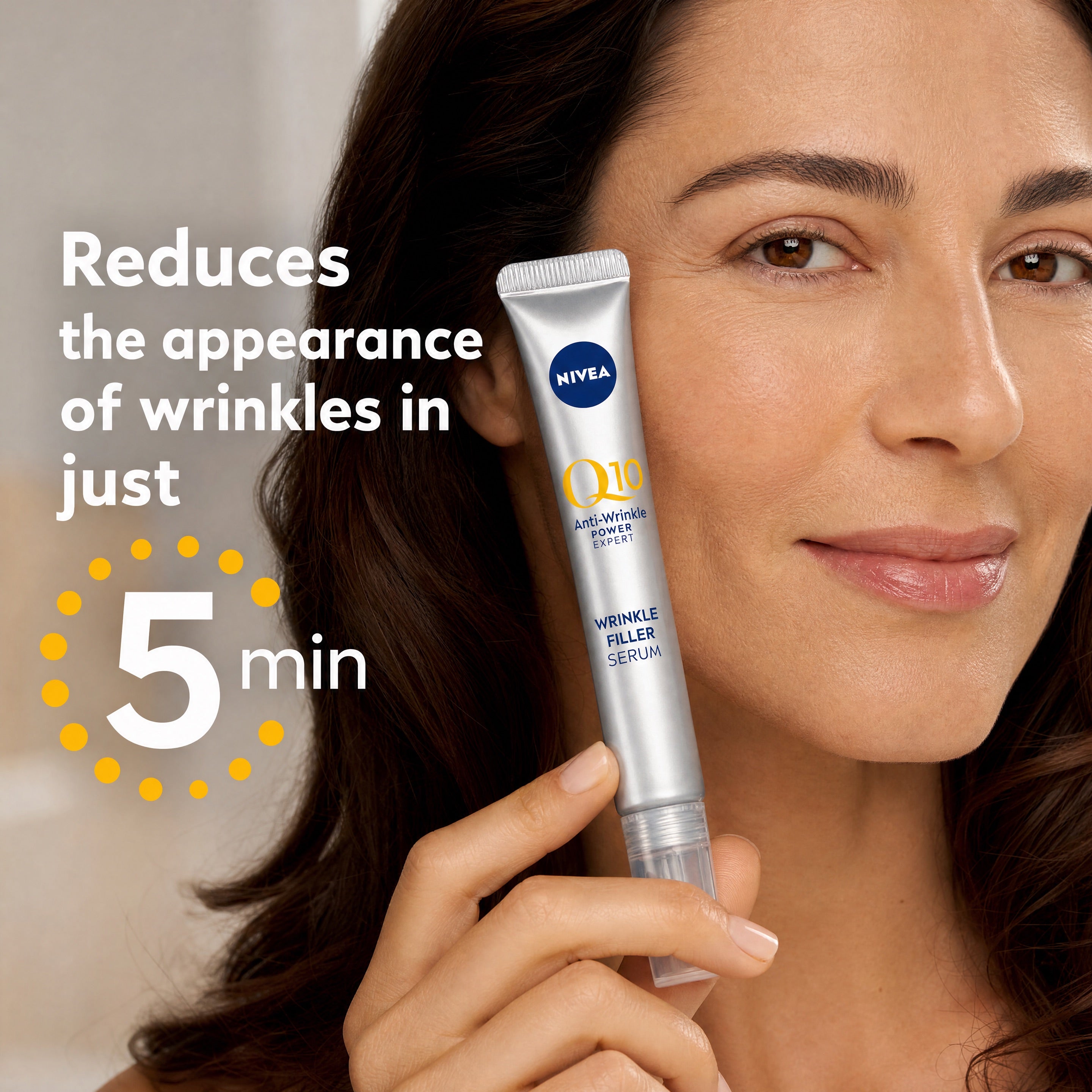 NIVEA Q10 Wrinkle Filler Serum 15ml – 5 Minute Smoothing Effect
