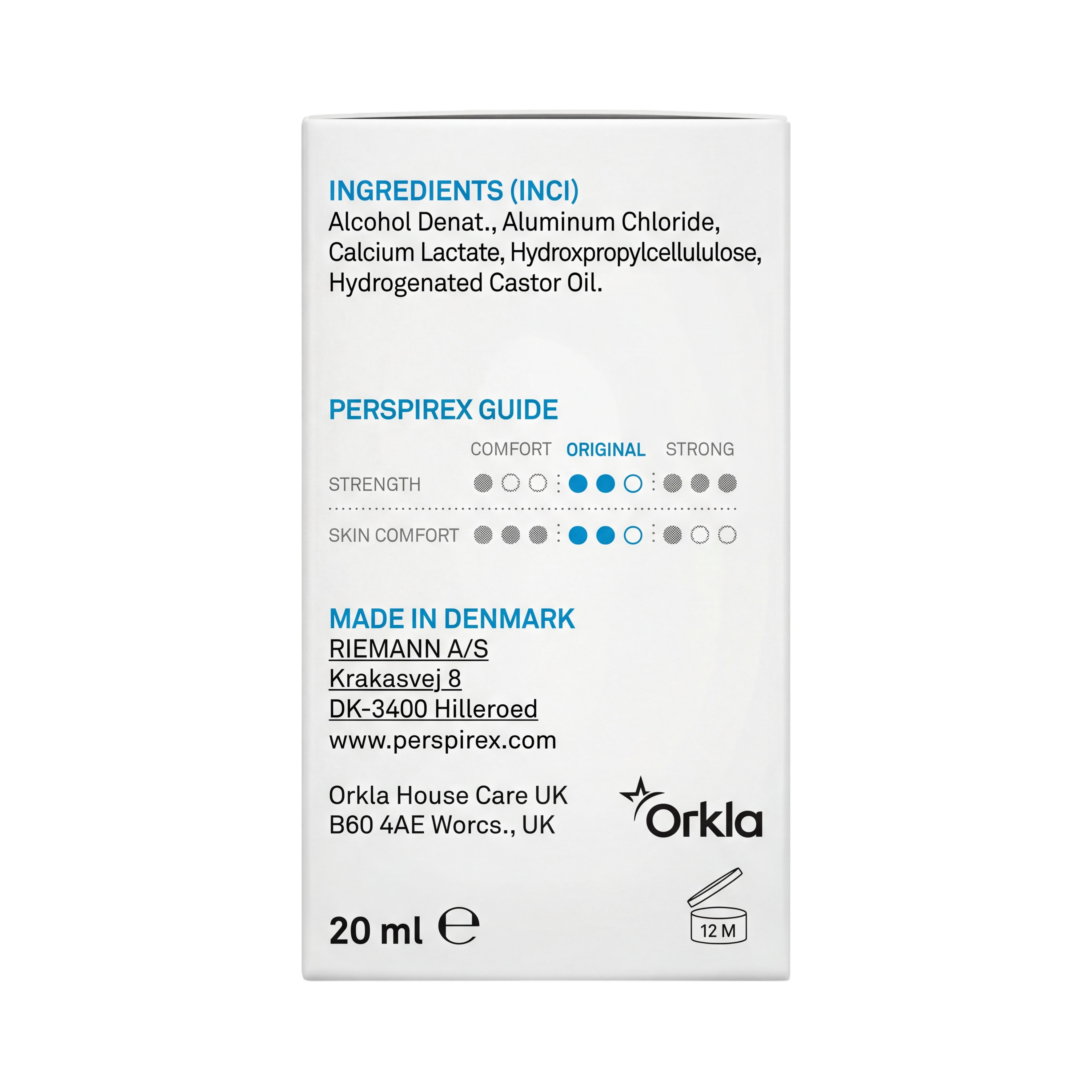 Perspirex Original Antiperspirant Roll-on 20 ml – Back