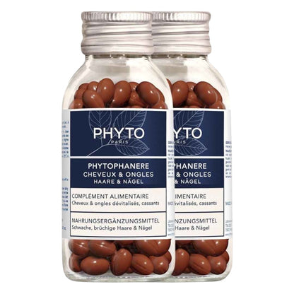 Phyto Phanere Hair and Nails Capsules – 2 Bottles Front View