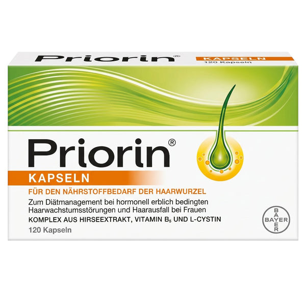 Priorin Capsules Hair Nutrition Support 120 Capsules – Front