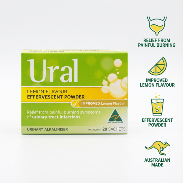 Ural Lemon Effervescent Powder – Key Benefits Packaging