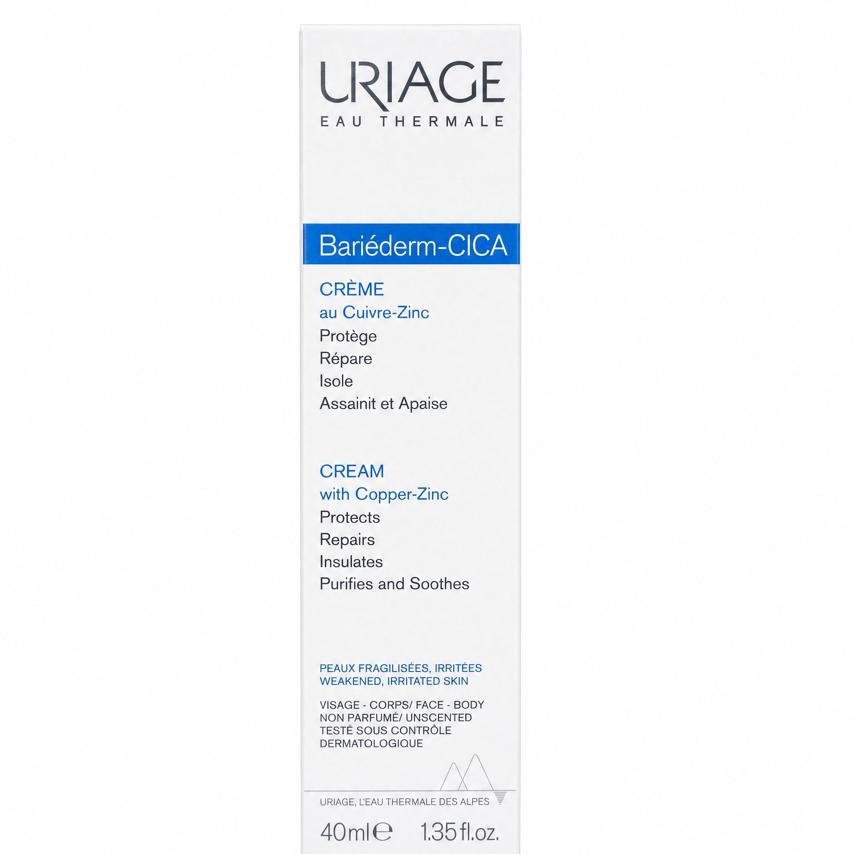 Uriage Bariéderm-CICA Copper-Zinc Cream 40ml – Retail Box Front