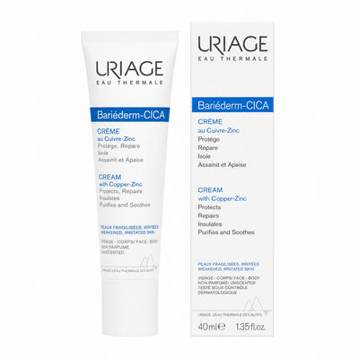 Uriage Bariéderm-CICA Cream with Copper-Zinc 40ml – Repairs & Soothes