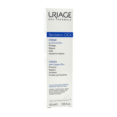 Uriage Bariéderm-CICA Cream with Copper-Zinc 40ml – Repairs & Soothes