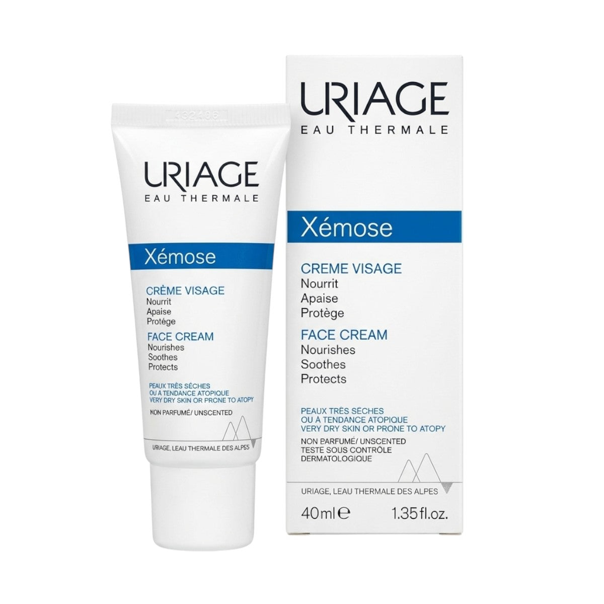 Uriage Xémose Face Cream 40ml – Front box and tube