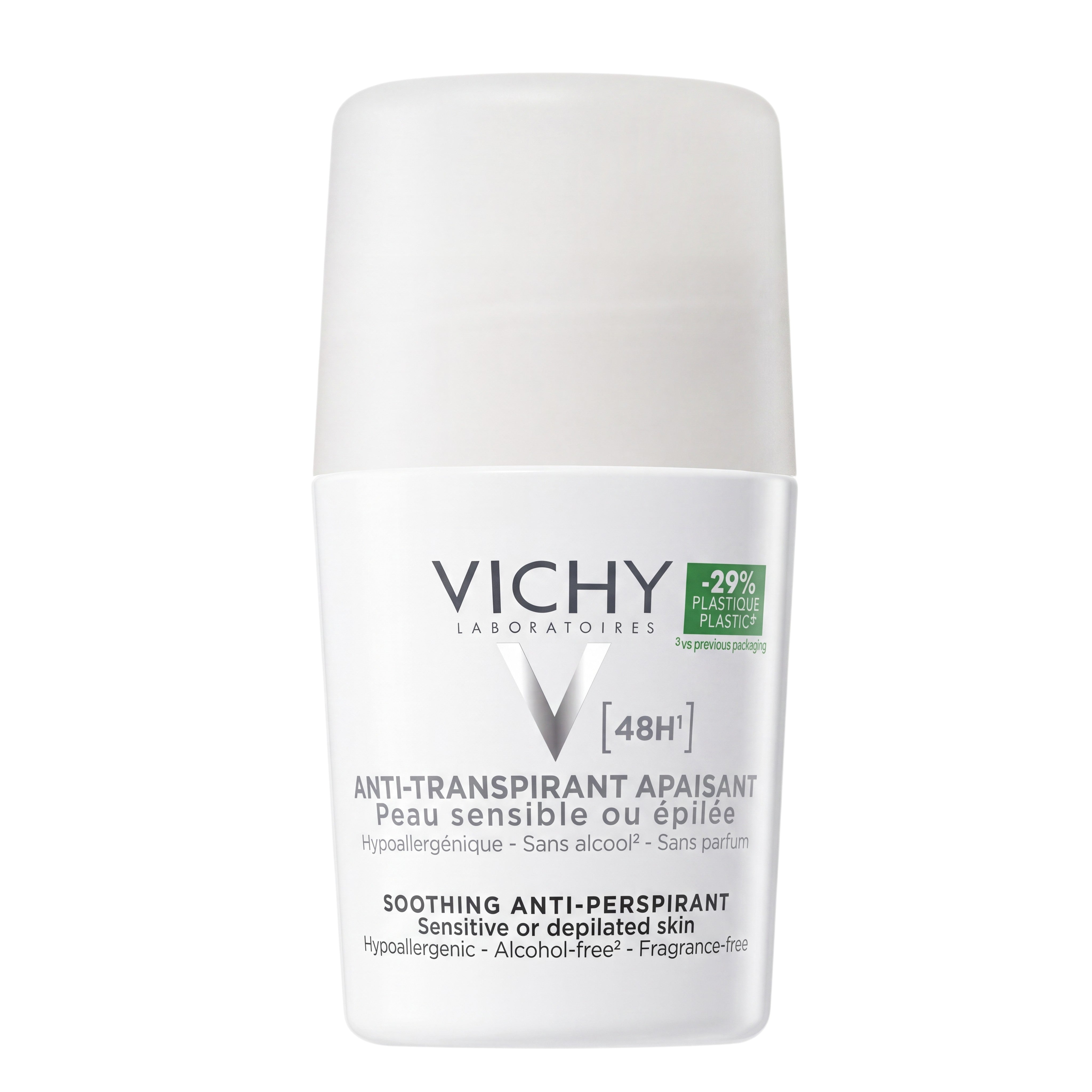 Vichy 48H Soothing Anti-Perspirant Roll-On 50ml – Front