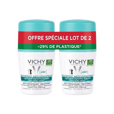 Vichy Anti-Perspirant Treatment Roll-On Sensitive Skin 48H 2x50ml