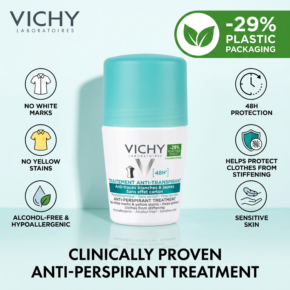 Vichy Anti-Perspirant Roll-On No White Marks 50ml