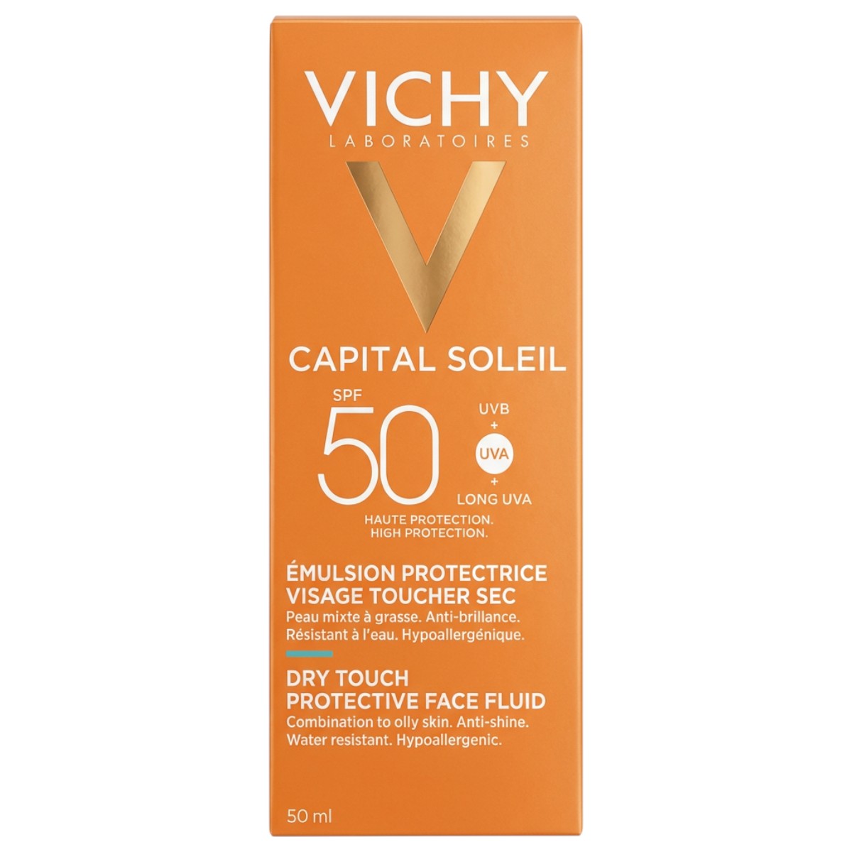Vichy Capital Soleil Dry Touch Face Fluid SPF 50 – Box