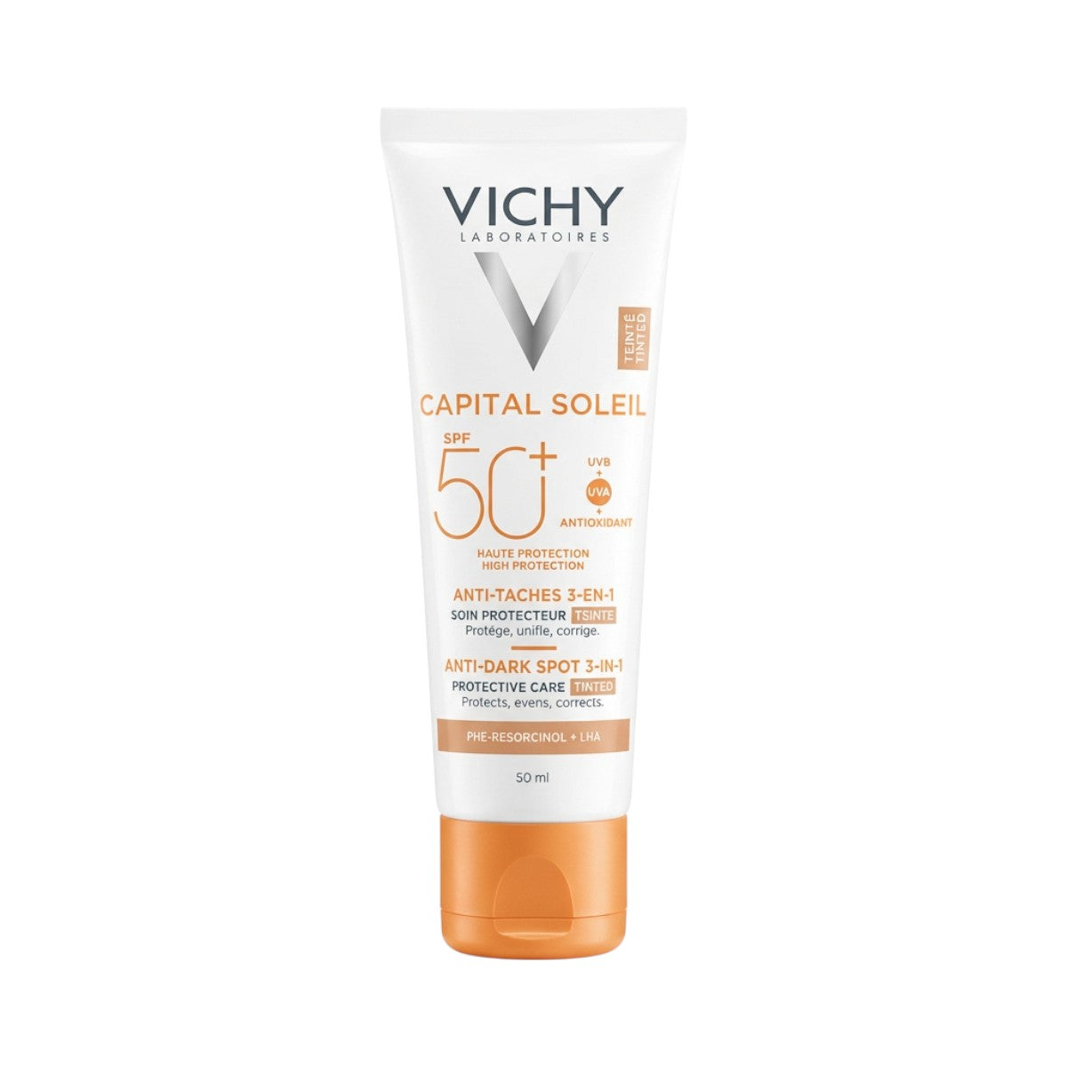 Vichy Capital Soleil SPF 50 Tinted – Front Tube