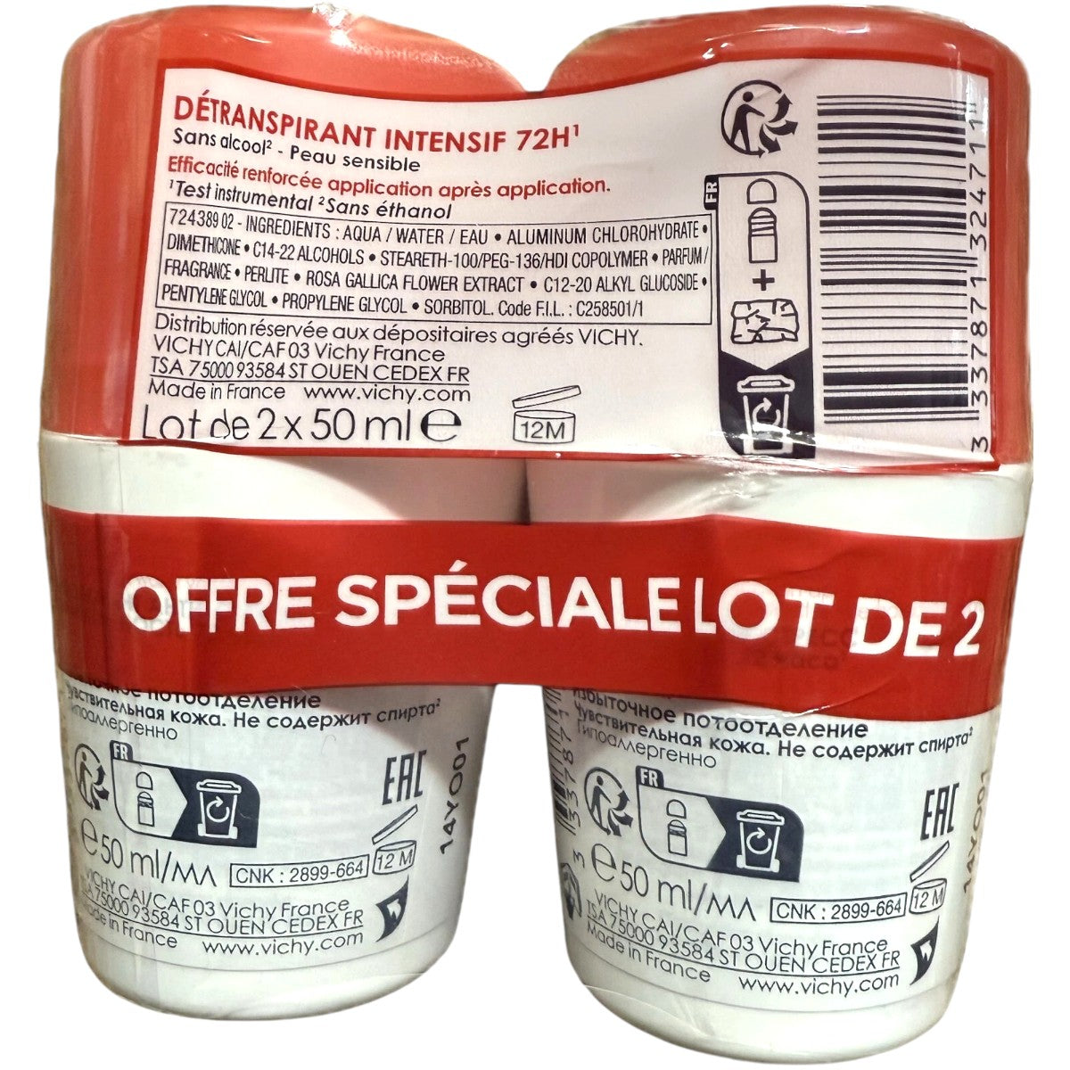 Vichy Détranspirant Intensif 72H – Back