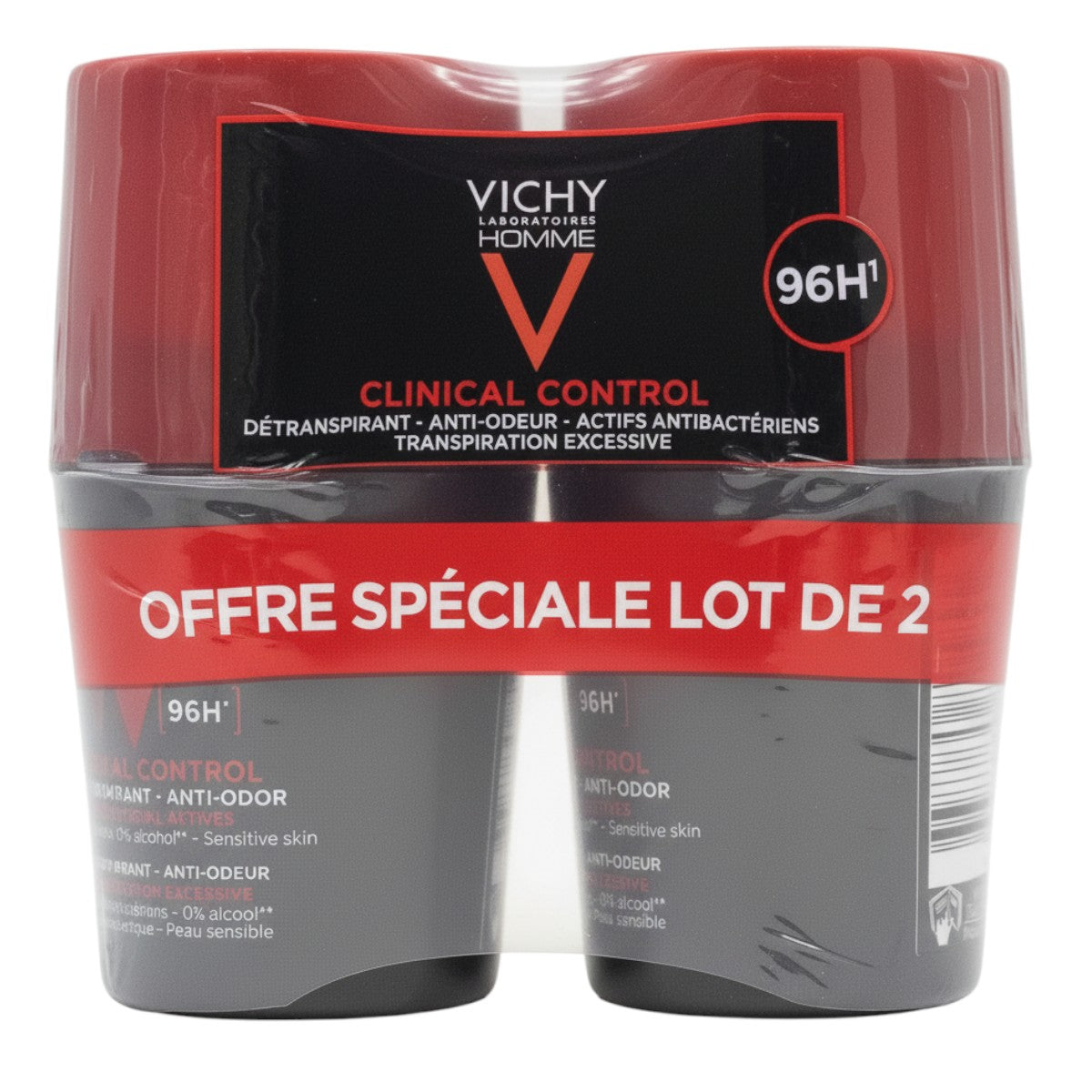Vichy Homme Clinical Control 96H – Duo Pack