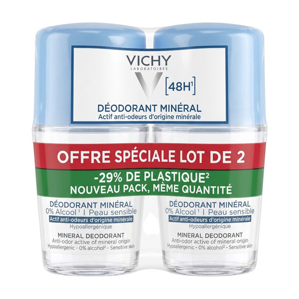 Vichy Mineral Deodorant 48H Sensitive Skin 2 Pack – Set