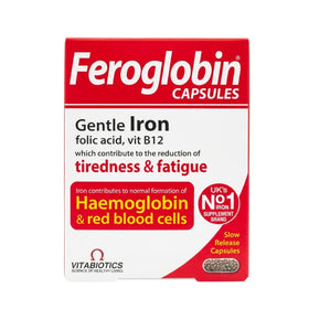 Vitabiotics Feroglobin Gentle Iron Slow Release Capsules – 30 Capsules
