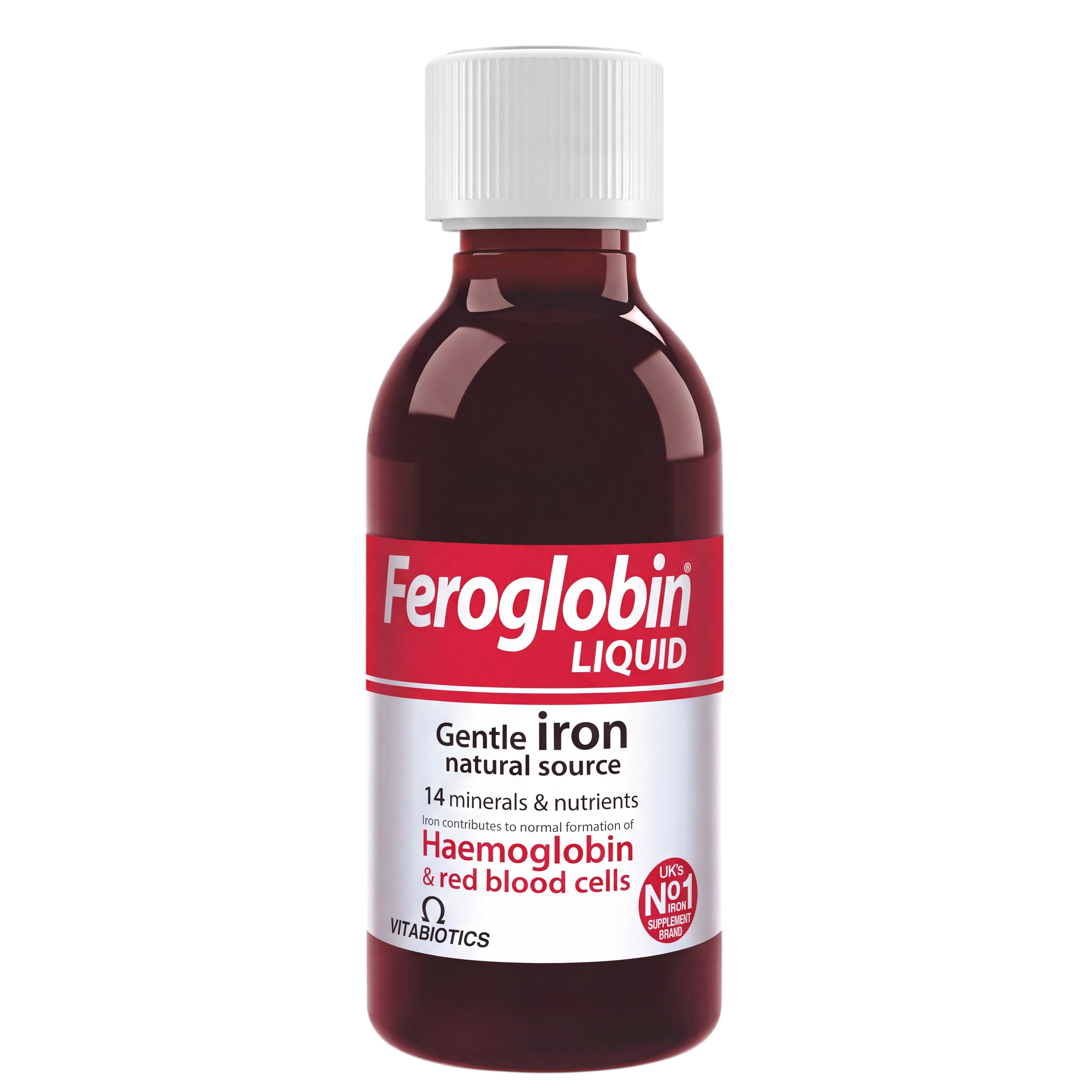 Vitabiotics Feroglobin Liquid Iron 200ml – Bottle Front