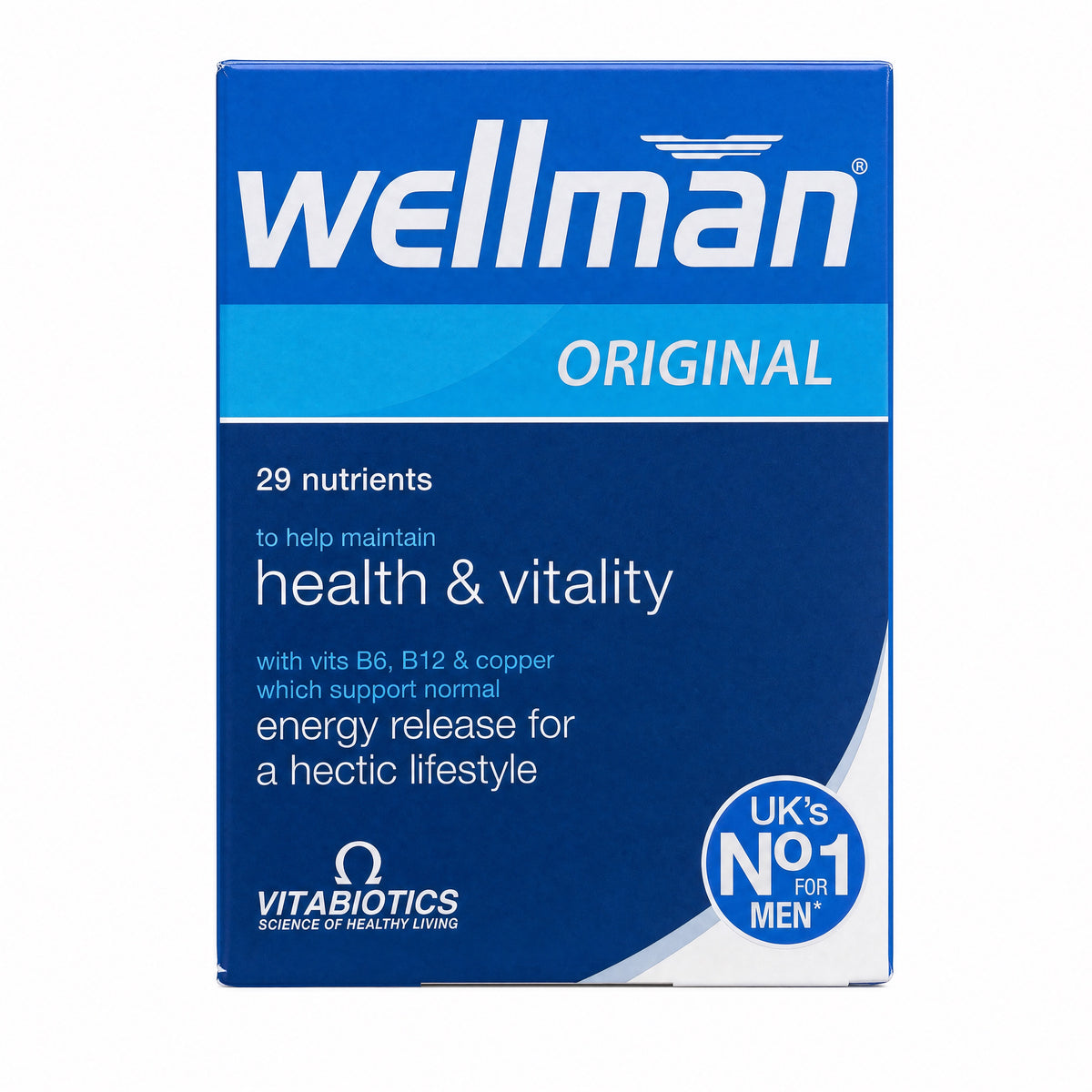 Vitabiotics Wellman Original Men's Multivitamin 30 Tablets – Front